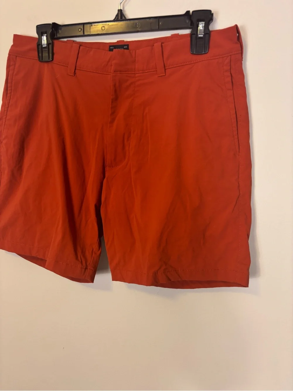 J. Crew Men's Red-Orange Flat Front Casual Shorts 30 7” Inseam